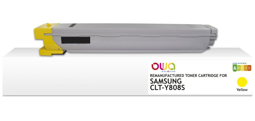 Toner remanufacturé OWA - standard - Jaune - pour SAMSUNG CLT-Y808S/ELS, SAMSUNG CLT-Y808S/ELS