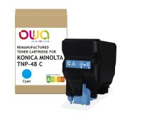 EN_Toner remanufacturé OWA - standard - Cyan - pour KONICA MINOLTA TNP-49 C, TNP-48 C, KONICA MINOLTA TNP-48 C