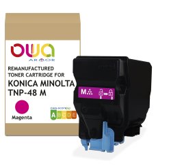 Toner remanufacturé OWA - standard - Magenta - pour KONICA MINOLTA TNP-48 M, TNP-49 M, DEVELOP TNP-48 M, TNP-49 M, KONICA MINOLTA TNP-48 M, DEVELOP TNP-48 M