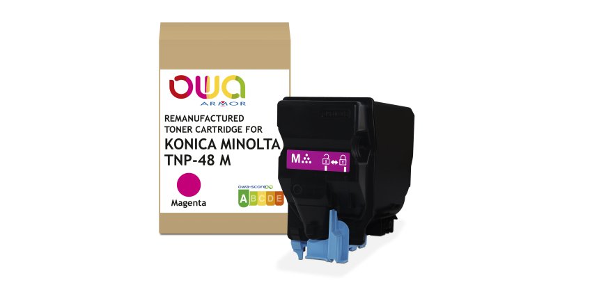 Toner remanufacturé OWA - standard - Magenta - pour KONICA MINOLTA TNP-48 M, TNP-49 M, DEVELOP TNP-48 M, TNP-49 M, KONICA MINOLTA TNP-48 M, DEVELOP TNP-48 M