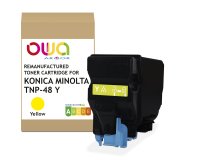 EN_Toner remanufacturé OWA - standard - Jaune - pour KONICA MINOLTA TNP-49 Y, TNP-48 Y, DEVELOP TNP-48 Y, TNP-49 Y