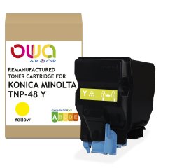 Toner remanufacturé OWA - standard - Yellow - pour KONICA MINOLTA TNP-48 Y, TNP-49 Y, DEVELOP TNP-48 Y, TNP-49 Y