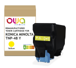 Toner remanufacturé OWA - standard - Jaune - pour KONICA MINOLTA TNP-48 Y, TNP-49 Y, DEVELOP TNP-48 Y, TNP-49 Y