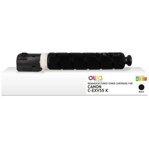 Toner remanufacturé OWA - standard - Black - pour CANON C-EXV55 K, CANON C-EXV55 K