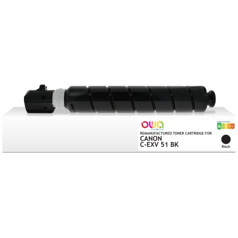 Toner remanufacturé OWA - standard - Noir - pour CANON C-EXV 51 K, CANON C-EXV 51 K