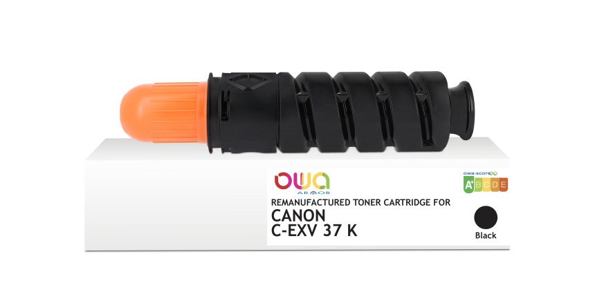 Toner remanufacturé OWA - standard - Noir - pour CANON C-EXV37K, CANON C-EXV37K