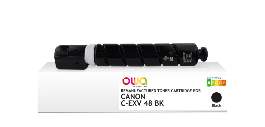 Toner remanufacturé OWA - standard - Noir - pour CANON C-EXV48K
