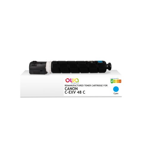 Toner remanufacturé OWA - standard - Cyan - pour CANON C-EXV 48 C