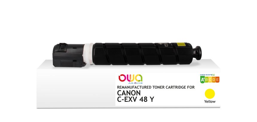 Toner remanufacturé OWA - standard - Jaune - pour CANON C-EXV 48 Y