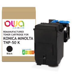 Toner remanufacturé OWA - standard - Noir - pour KONICA MINOLTA TNP-50 K