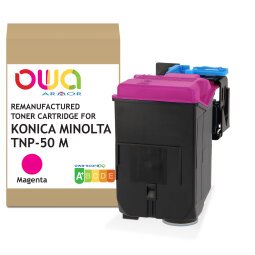 Toner remanufacturé OWA - standard - Magenta - pour KONICA MINOLTA TNP-50 M