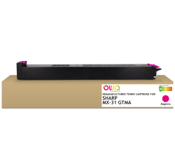 Toner remanufacturé OWA - standard - Magenta - pour SHARP MX-31GTMA, SHARP MX-31GTMA