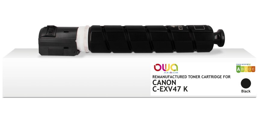 Toner remanufacturé OWA - standard - Noir - pour CANON C-EXV47 K
