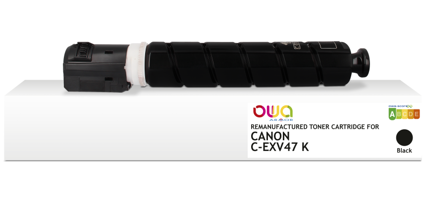 Toner remanufacturé OWA - standard - Noir - pour CANON C-EXV47 K