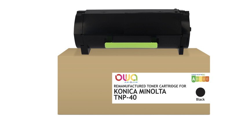 Toner remanufacturé OWA - standard - Noir - pour KONICA MINOLTA TNP-40, KONICA MINOLTA TNP-40, DEVELOP TNP-40, TNP-42