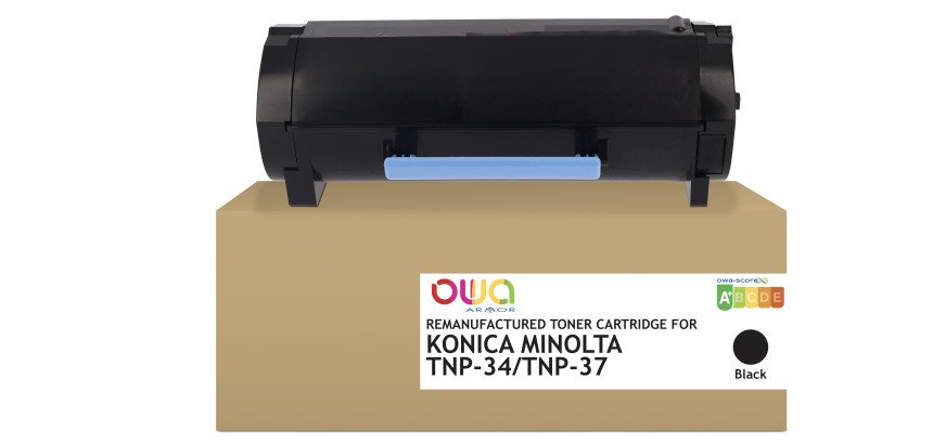 Toner remanufacturé OWA - standard - Noir - pour KONICA MINOLTA TNP-34, KONICA MINOLTA TNP-34, DEVELOP TNP-37