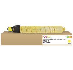 Toner remanufacturé OWA - standard - Jaune - pour RICOH 842044, 841125, RICOH 842044