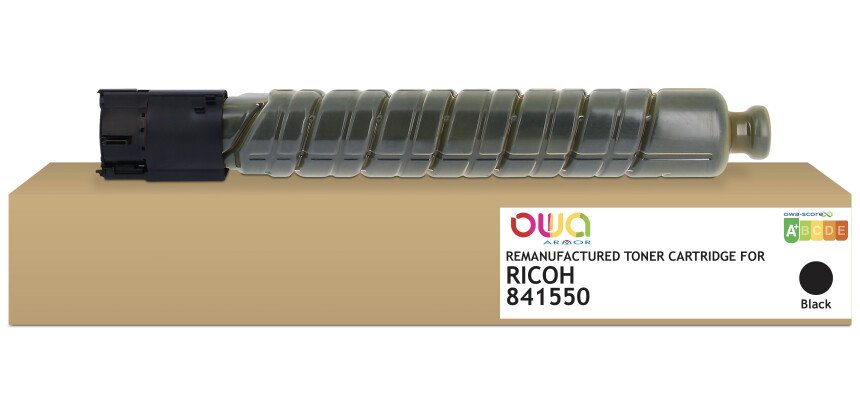 Toner remanufacturé OWA - standard - Noir - pour RICOH 841550, RICOH 841550