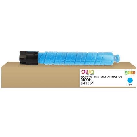 Toner remanufacturé OWA - standard - Cyan - pour RICOH 841551