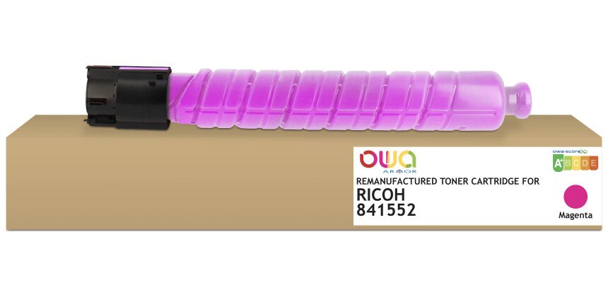 Toner remanufacturé OWA - standard - Magenta - pour RICOH 841552, RICOH 841552