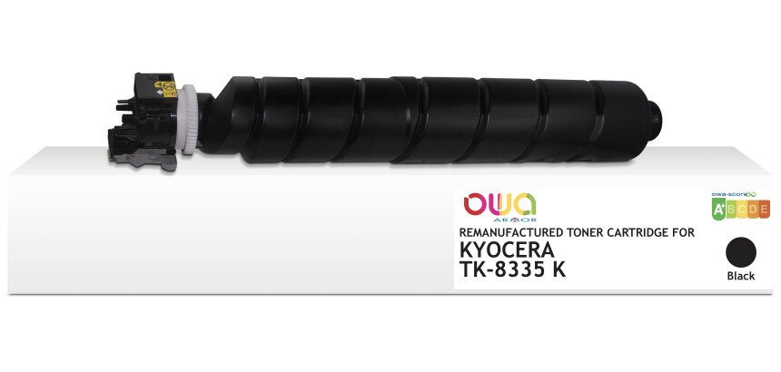 Toner remanufacturé OWA - standard - Noir - pour KYOCERA TK-8335 K