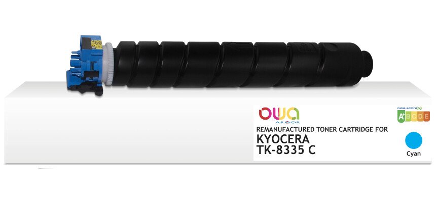 Toner remanufacturé OWA - standard - Cyan - pour KYOCERA TK-8335 C