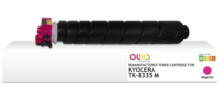 Toner remanufacturé OWA - standard - Magenta - pour KYOCERA TK-8335 M