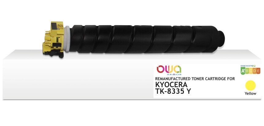 Toner remanufacturé OWA - standard - Jaune - pour KYOCERA TK-8335 Y