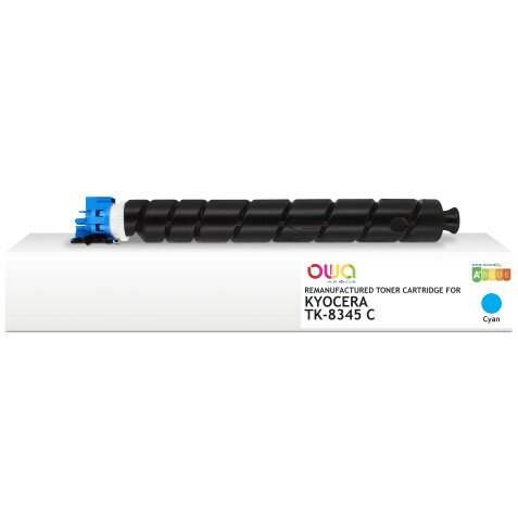 Toner remanufacturé OWA - standard - Cyan - pour KYOCERA TK-8345 C