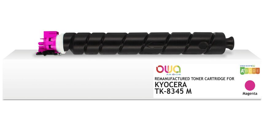 Toner remanufacturé OWA - standard - Magenta - pour KYOCERA TK-8345 M