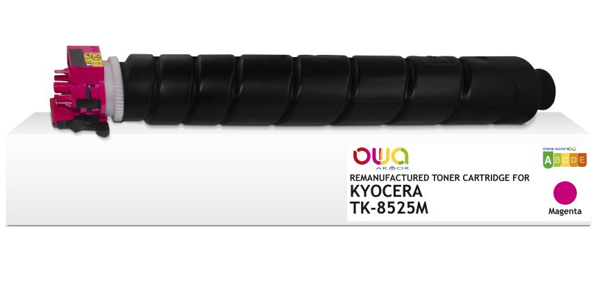 Toner remanufacturé OWA - standard - Magenta - pour KYOCERA TK-8525M