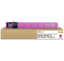 Toner remanufacturé OWA - standard - Magenta - pour KONICA MINOLTA TN-328 M, TN-626 M