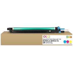 EN_Tambour remanufacturé OWA - standard - 1x Cyan, 1x Magenta, 1x Jaune - pour KONICA MINOLTA DR-313CL, DEVELOP DR-313 C