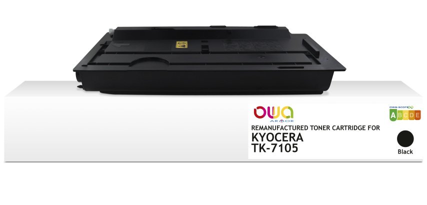Toner remanufacturé OWA - standard - Noir - pour KYOCERA TK-7105, KYOCERA TK-7105