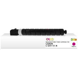 Toner remanufacturé OWA - standard - Magenta - pour CANON C-EXV 51 M, CANON C-EXV 51 M