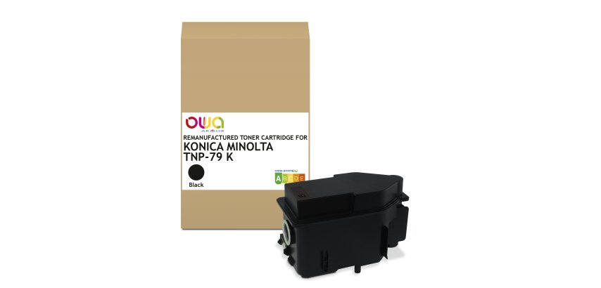 Toner remanufacturé OWA - standard - Black - pour KONICA MINOLTA TNP-79K