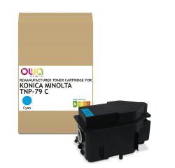 Toner remanufacturé OWA - standard - Cyan - pour KONICA MINOLTA TNP-79 C