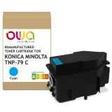 Toner remanufacturé OWA - standard - Cyan - pour KONICA MINOLTA TNP-79 C