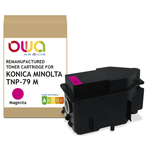 Toner remanufacturé OWA - standard - Magenta - pour KONICA MINOLTA TNP-79 M