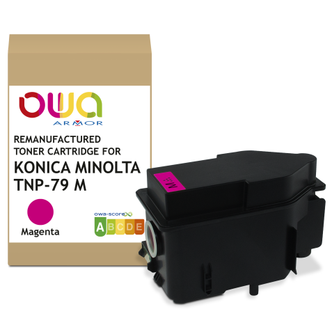 Toner remanufacturé OWA - standard - Magenta - pour KONICA MINOLTA TNP-79 M