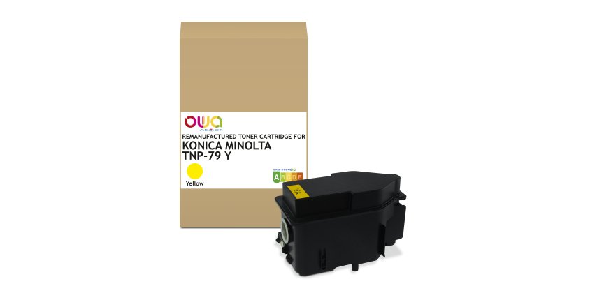 Toner remanufacturé OWA - standard - Yellow - pour KONICA MINOLTA TNP-79Y