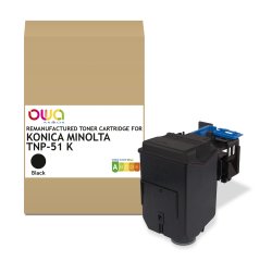 Toner remanufacturé OWA - standard - Noir - pour KONICA MINOLTA TNP-51 K, TNP-50 K