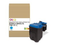 EN_Toner remanufacturé OWA - standard - Cyan - pour KONICA MINOLTA TNP-51 C, TNP-50 C