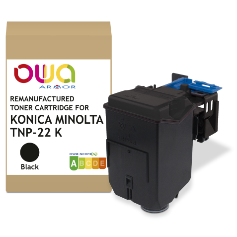 Toner remanufacturé OWA - standard - Noir - pour KONICA MINOLTA TNP-22 K