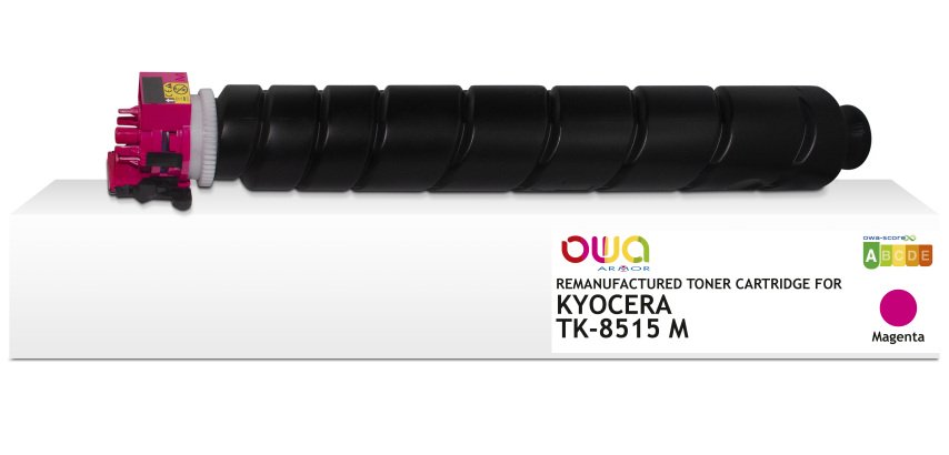 Toner remanufacturé OWA - standard - Magenta - pour KYOCERA TK-8515M