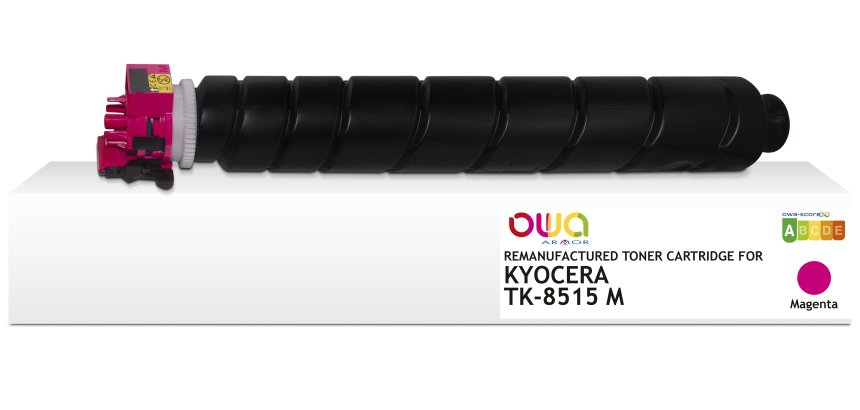 Toner remanufacturé OWA - standard - Magenta - pour KYOCERA TK-8515 M