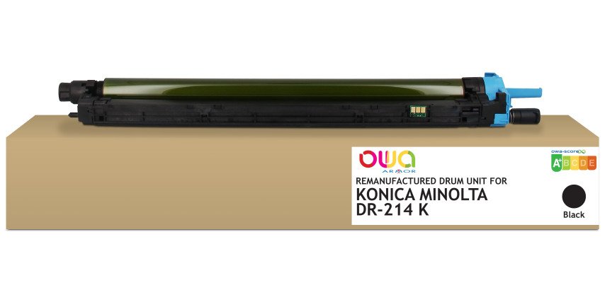 Tambour remanufacturé OWA - standard - Noir - pour KONICA MINOLTA DR-214K, KONICA MINOLTA DR-214K