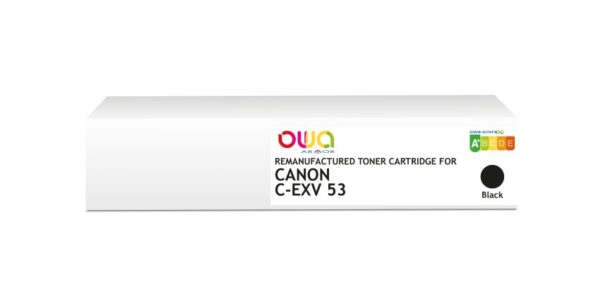 OWA Remanufactured Toner - Standard - Black - for CANON C-EXV53