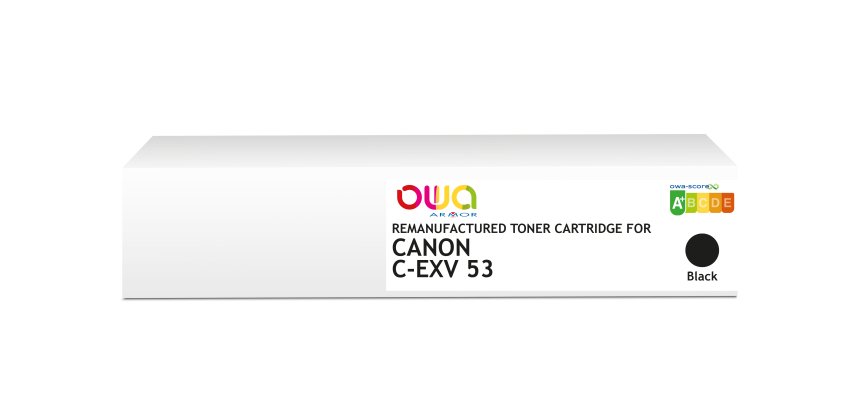 Toner remanufacturé OWA - standard - Noir - pour CANON C-EXV 53