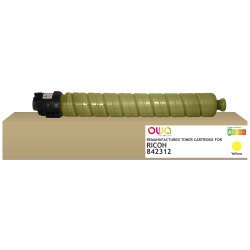 DE_Toner remanufacturé OWA - standard - Jaune - pour RICOH 842312